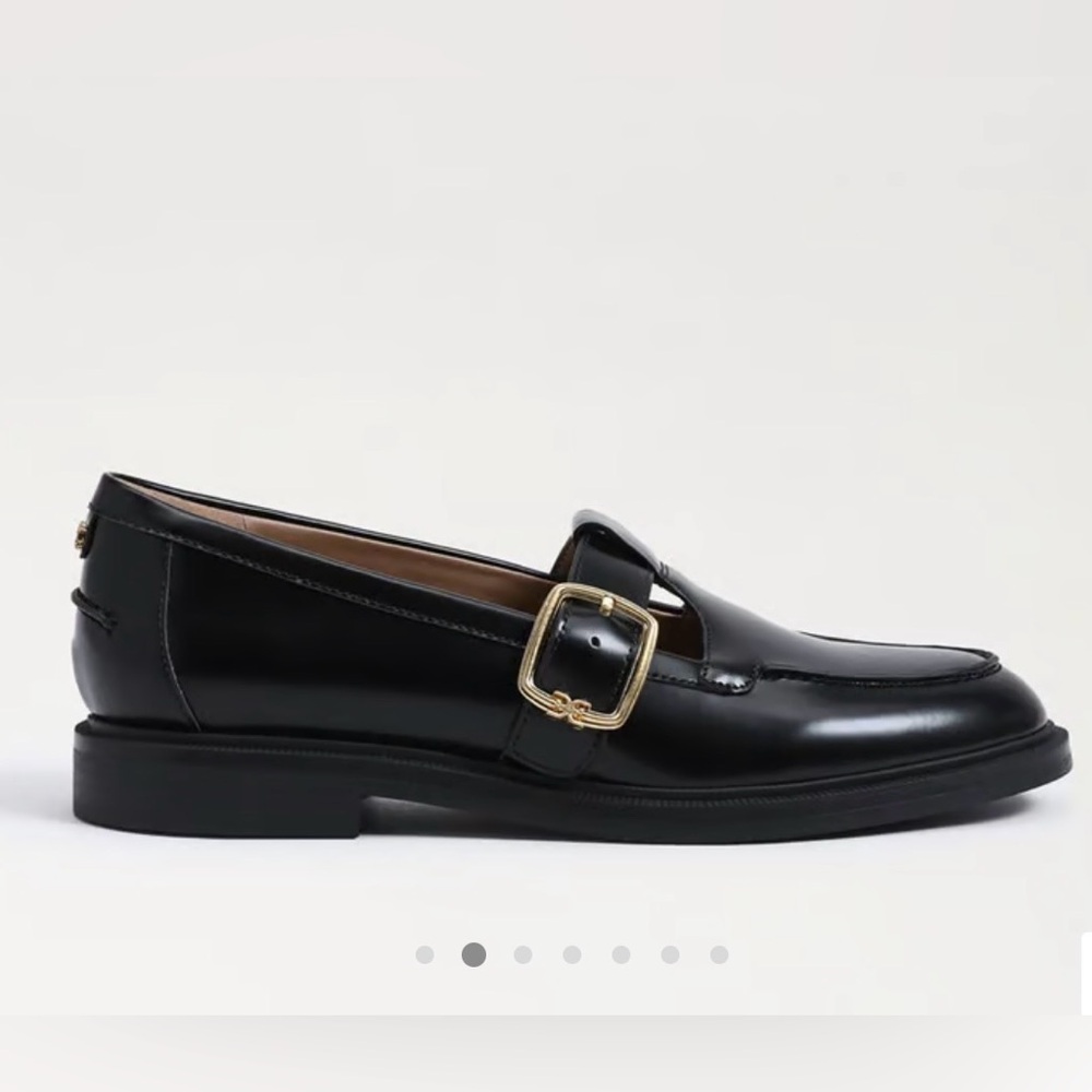 Sam Edelman Elaina Mary Jane Loafers Black - Picture 2 of 5